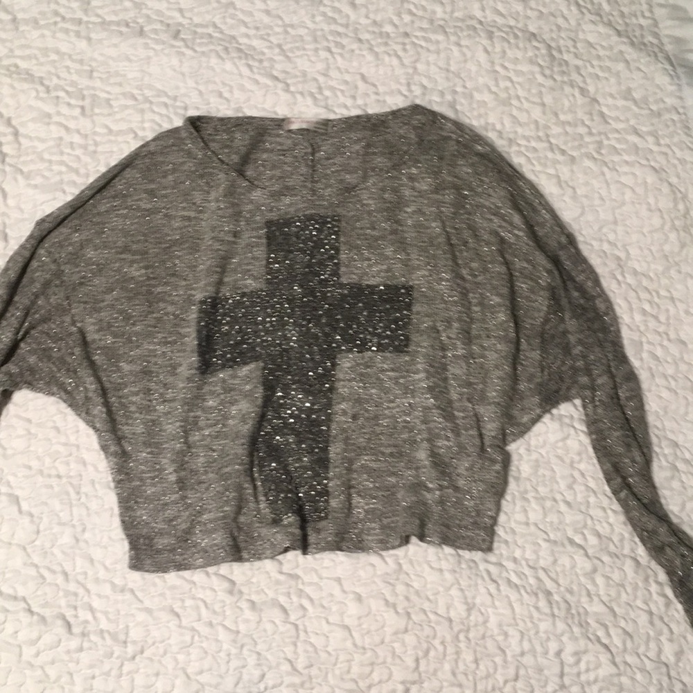 Grey crop top